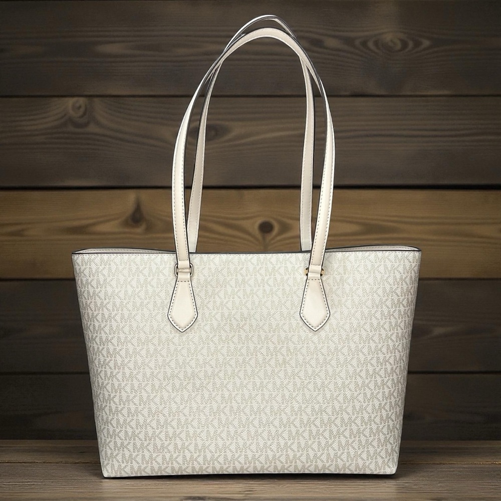 NWT MK Sheila Large Signature Logo and Metallic Tote Bag - Picture 2 of 10